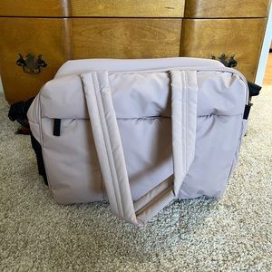 Calpak luka duffle in rose quartz